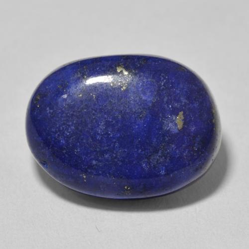 14.32ct Natural Azul oscuro Lapislázuli, Ovalada, Opaco