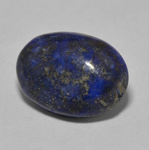 Lapislázuli Azul oscuro natural de 12.73 ct, Ovalada, Opaco