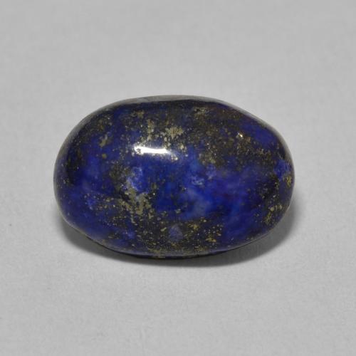 Lapislázuli azul natural de 6,77 ct, corte óvalo, opaco