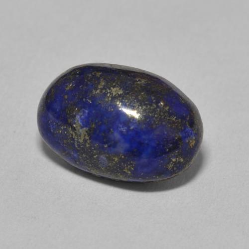 Lapislázuli azul natural de 6,77 ct, corte óvalo, opaco