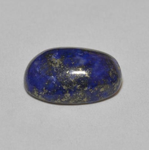 Lapislázuli azul natural de 6,77 ct, corte óvalo, opaco