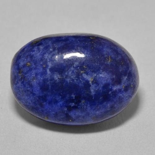 9.50ct Natural Azul oscuro Lapislázuli, Ovalada, Opaco