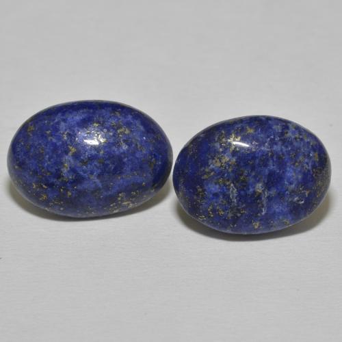 18.07ctw Natural Azul oscuro Lapislázuli, Ovalada, Opaco