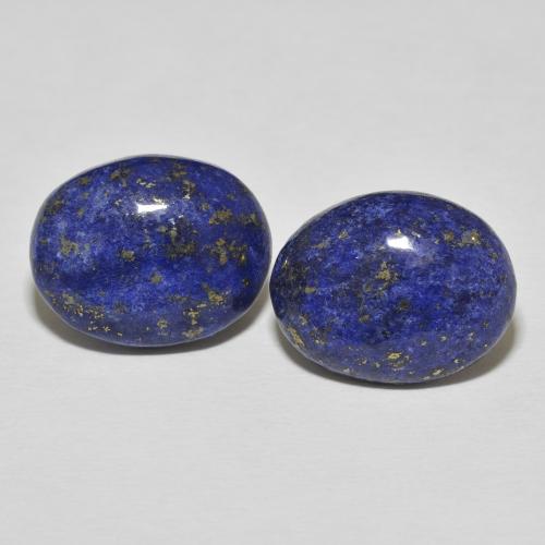 23.26ctw Natural Azul oscuro Lapislázuli, Ovalada, Opaco