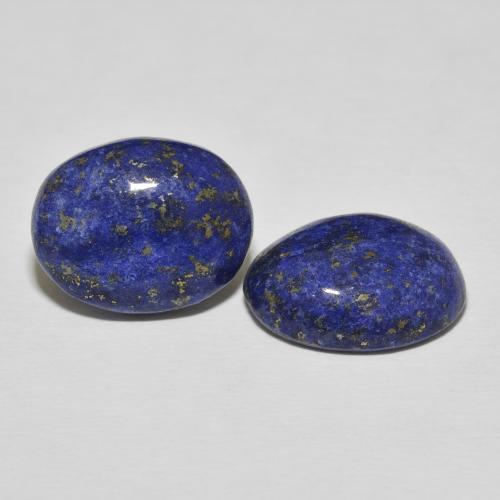 Gemas de Lapislázuli Azul oscuro natural de 23.26 ct, Ovalada, Opaco