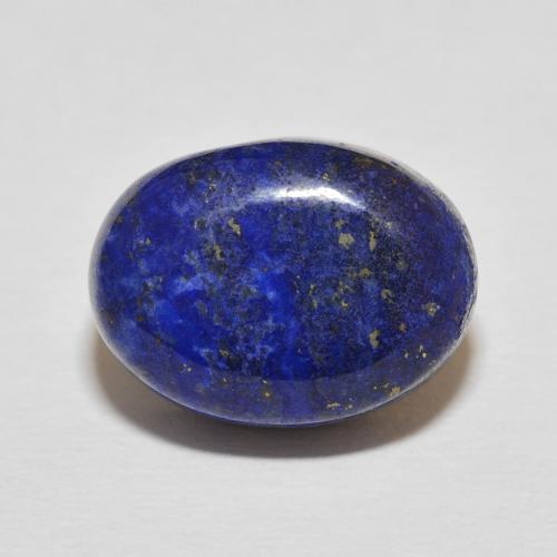 13.11ct Natural Azul oscuro Lapislázuli, Ovalada, Opaco