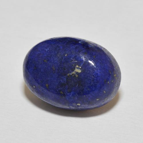 Lapislázuli Azul oscuro natural de 12.62 ct, Ovalada, Opaco