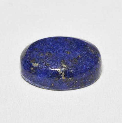 Lapislázuli Azul oscuro natural de 7.60 ct, Ovalada, Opaco