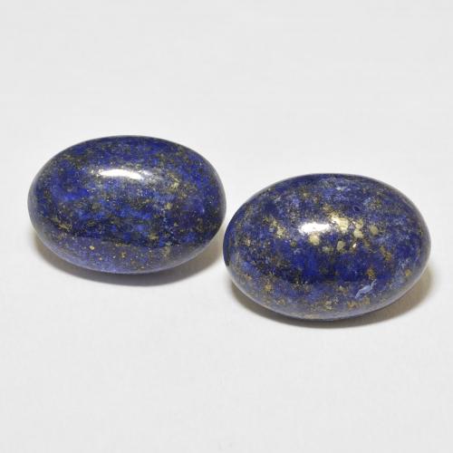 19.43ctw Natural Azul oscuro Lapislázuli, Ovalada, Opaco