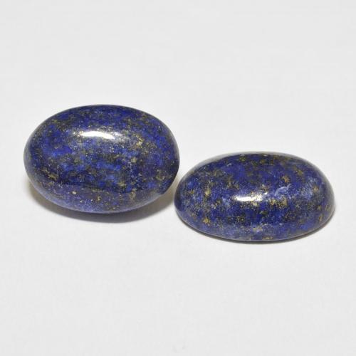 Gemas de Lapislázuli Azul oscuro natural de 19.43 ct, Ovalada, Opaco