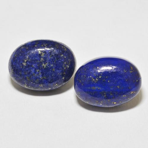 27.73ctw Natural Azul oscuro Lapislázuli, Ovalada, Opaco