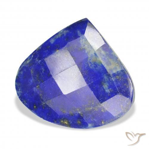 Lapislázuli Azul oscuro natural de 22.58 ct, En forma de pera, Opaco