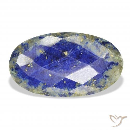 31.34ct Natural Azul marino Lapislázuli, Ovalada, Opaco