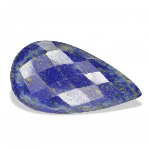 Lapislázuli Azul oscuro natural de 30.75 ct, En forma de pera, Opaco