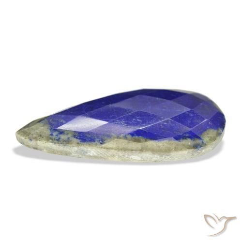 Lapislázuli Azul marino natural de 34.99 ct, En forma de pera, Opaco