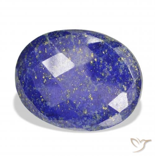 Lapislázuli Azul oscuro natural de 50.98 ct, Ovalada, Opaco