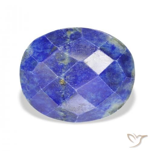 25.71ct Natural Azul oscuro Lapislázuli, Ovalada, Opaco