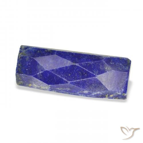 Lapislázuli Azul oscuro natural de 13.05 ct, Corte Baguette, Opaco