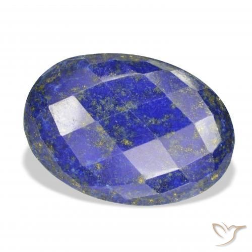 Lapislázuli Azul oscuro natural de 30.88 ct, Ovalada, Opaco