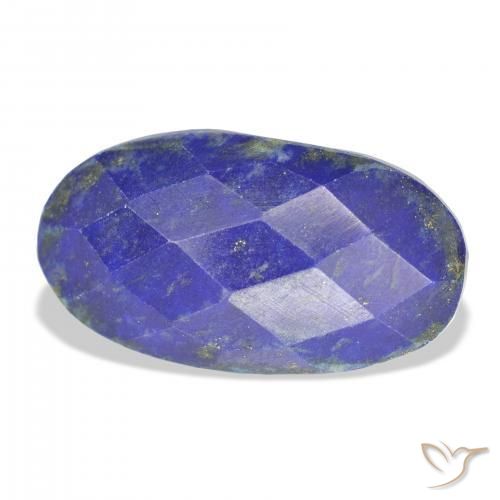 Lapislázuli Azul oscuro natural de 10.68 ct, Ovalada, Opaco