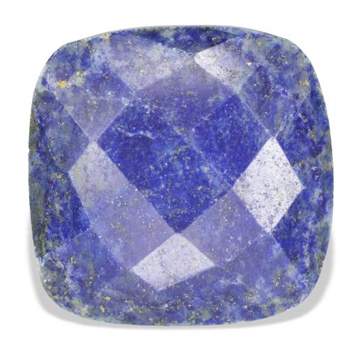 Lapislázuli Azul oscuro natural de 25.25 ct, Forma Cojín, Opaco