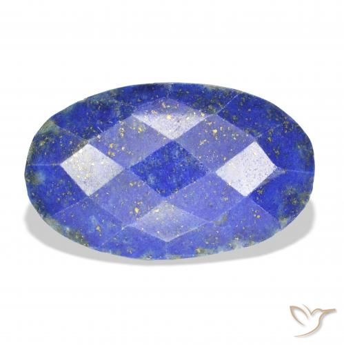 24.00ct Natural Azul oscuro Lapislázuli, Ovalada, Opaco