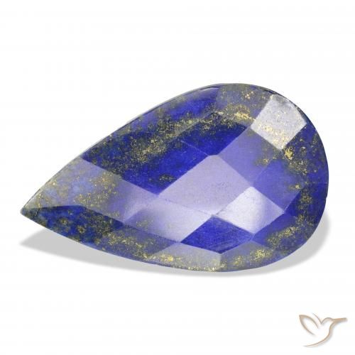 31.55ct Natural Azul egipcio intenso Lapislázuli, En forma de pera, Opaco