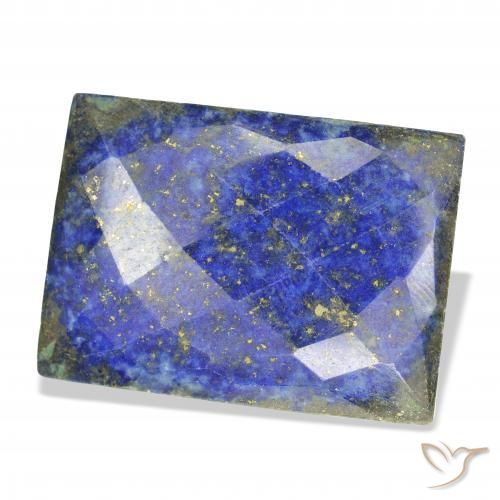 Lapislázuli Azul oscuro natural de 55.15 ct, Corte Baguette, Opaco