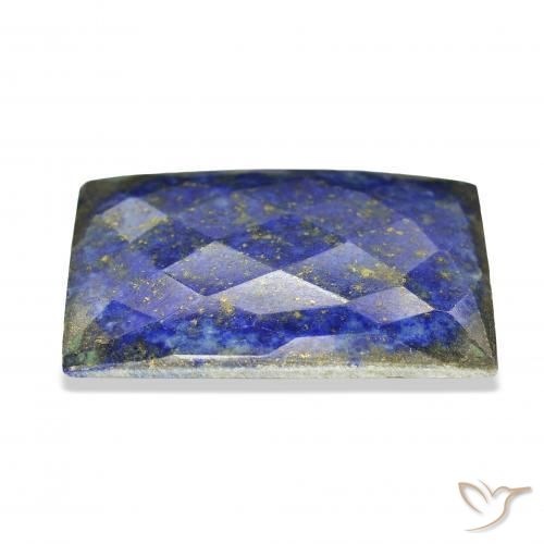Lapislázuli Azul oscuro natural de 55.15 ct, Corte Baguette, Opaco