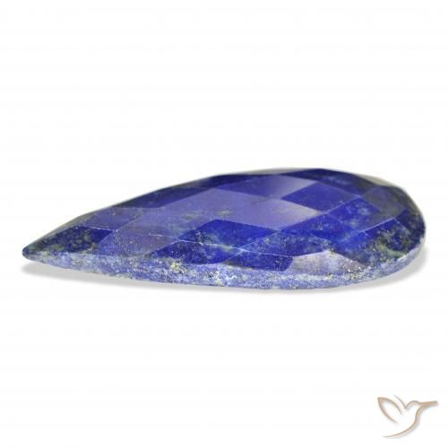 Lapislázuli Azul oscuro natural de 37.94 ct, En forma de pera, Opaco