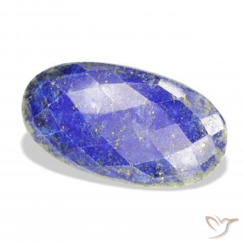 Lapislázuli Azul medio natural de 51.75 ct, Ovalada, Opaco