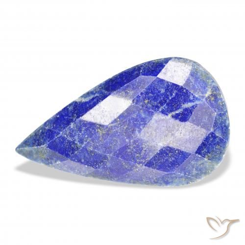 34.77ct Natural Azul medio Lapislázuli, En forma de pera, Opaco