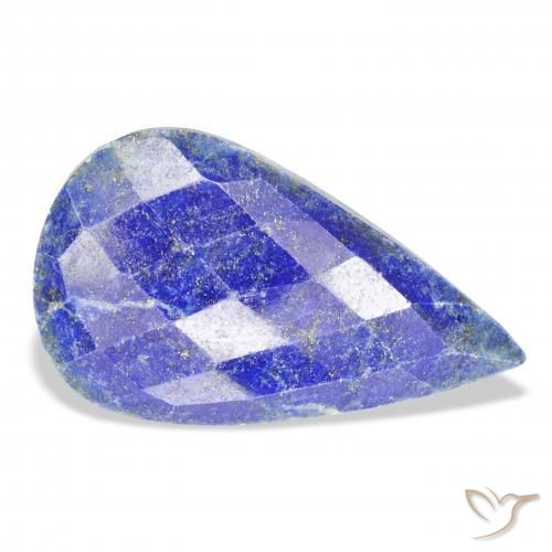 Lapislázuli Azul medio natural de 34.77 ct, En forma de pera, Opaco