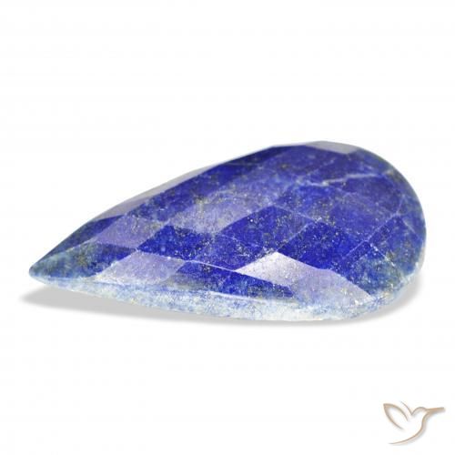 Lapislázuli Azul medio natural de 34.77 ct, En forma de pera, Opaco