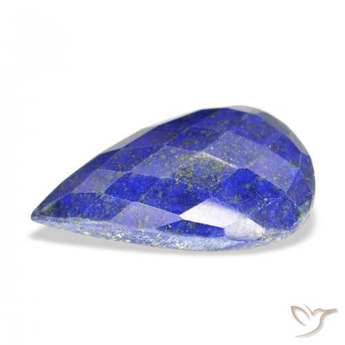 Lapislázuli Azul medio natural de 19.59 ct, En forma de pera, Opaco