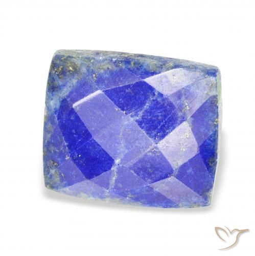 Lapislázuli Azul claro natural de 17.21 ct, Corte Baguette, Opaco