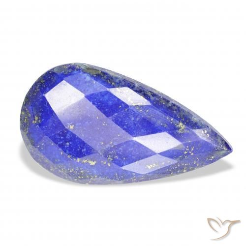 Lapislázuli Azul medio natural de 26.02 ct, En forma de pera, Opaco