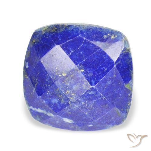 Lapislázuli Azul medio natural de 10.36 ct, Forma Cojín, Opaco