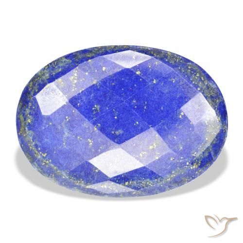 51.42ct Natural Azul claro Lapislázuli, Ovalada, Opaco
