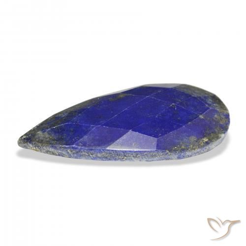 Lapislázuli Azul marino natural de 33.37 ct, En forma de pera, Opaco