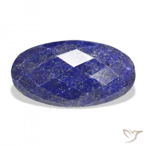 35.60ct Natural Azul oscuro Lapislázuli, Ovalada, Opaco