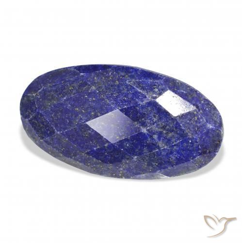 Lapislázuli Azul oscuro natural de 35.60 ct, Ovalada, Opaco