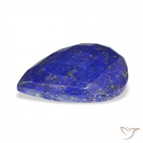 Lapislázuli Azul marino natural de 14.18 ct, En forma de pera, Opaco