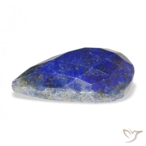 Lapislázuli Azul oscuro natural de 18.64 ct, En forma de pera, Opaco