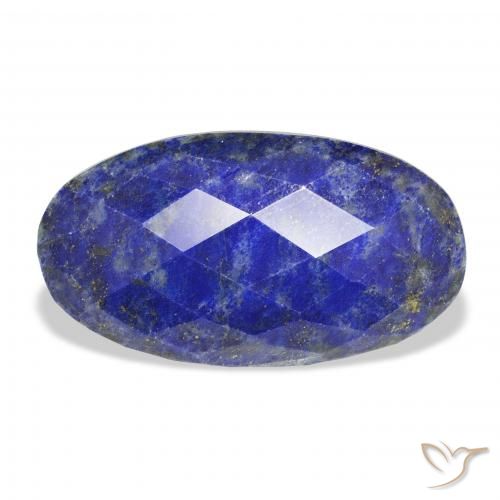 22.85ct Natural Azul oscuro Lapislázuli, Ovalada, Opaco
