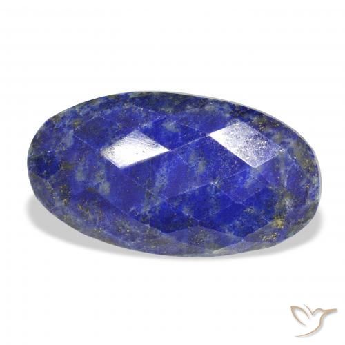 Lapislázuli Azul oscuro natural de 22.85 ct, Ovalada, Opaco