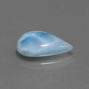 larimar Azul natural de 5.64 ct, En forma de pera, Opaco