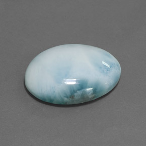 larimar Azul natural de 15.84 ct, Corte Óvalo, Opaco