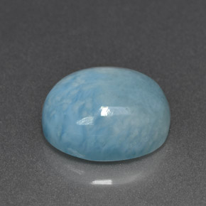 larimar Azul natural de 5.81 ct, Corte Óvalo, Opaco