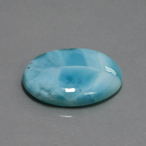 larimar Azul natural de 11.74 ct, Corte Óvalo, Opaco